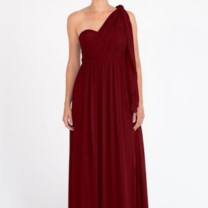 Jenny Yoo Aidan Convertible Strapless Chiffon Gown